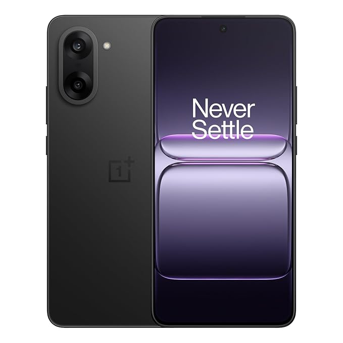 OnePlus Nord CE5 | Massive 7100mAh Battery | MediaTek Dimensity 8350 Apex | Powered by OnePlus AI | 8GB + 128GB | Black Infinity